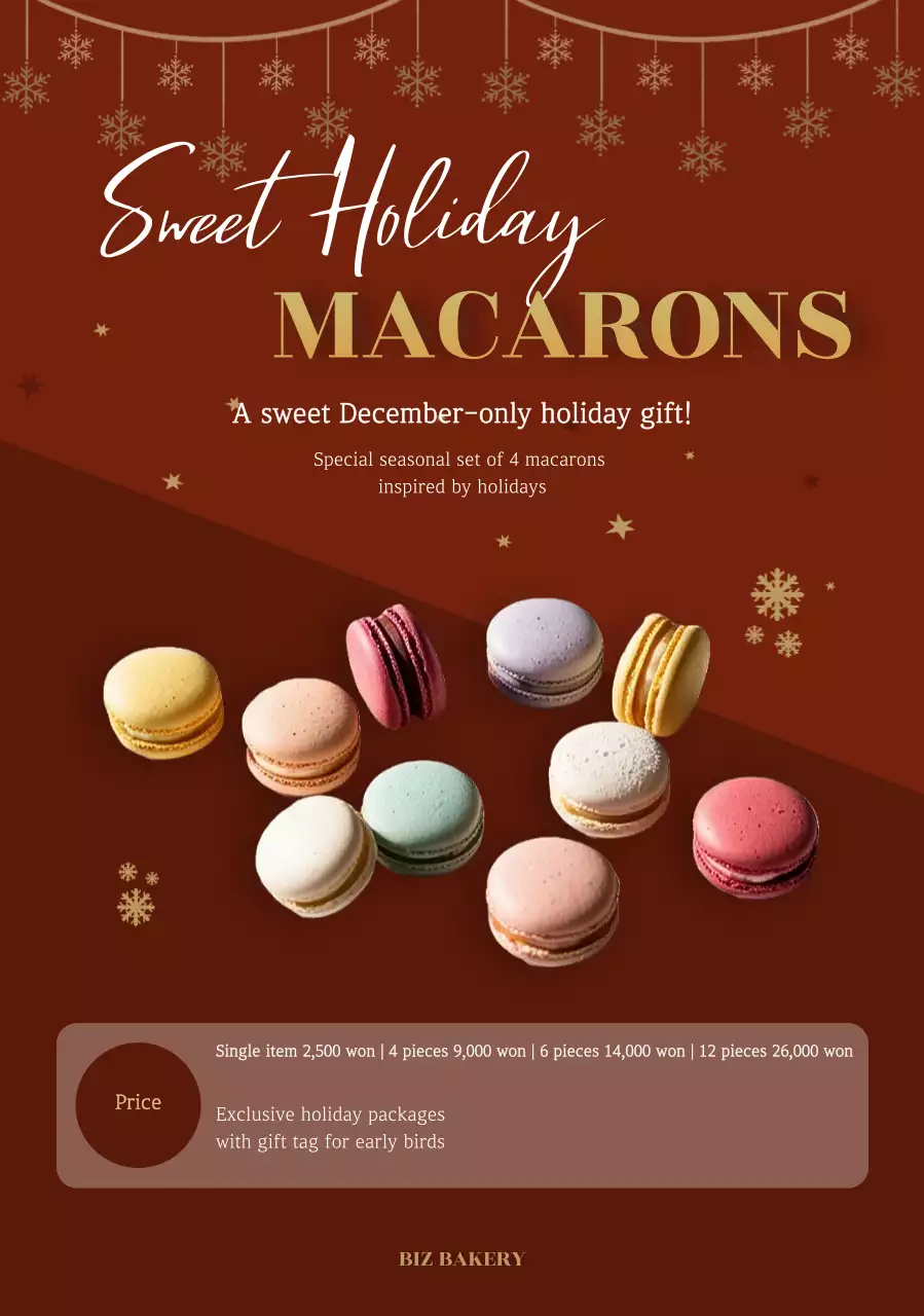 Brown Modern Dessert Promotion