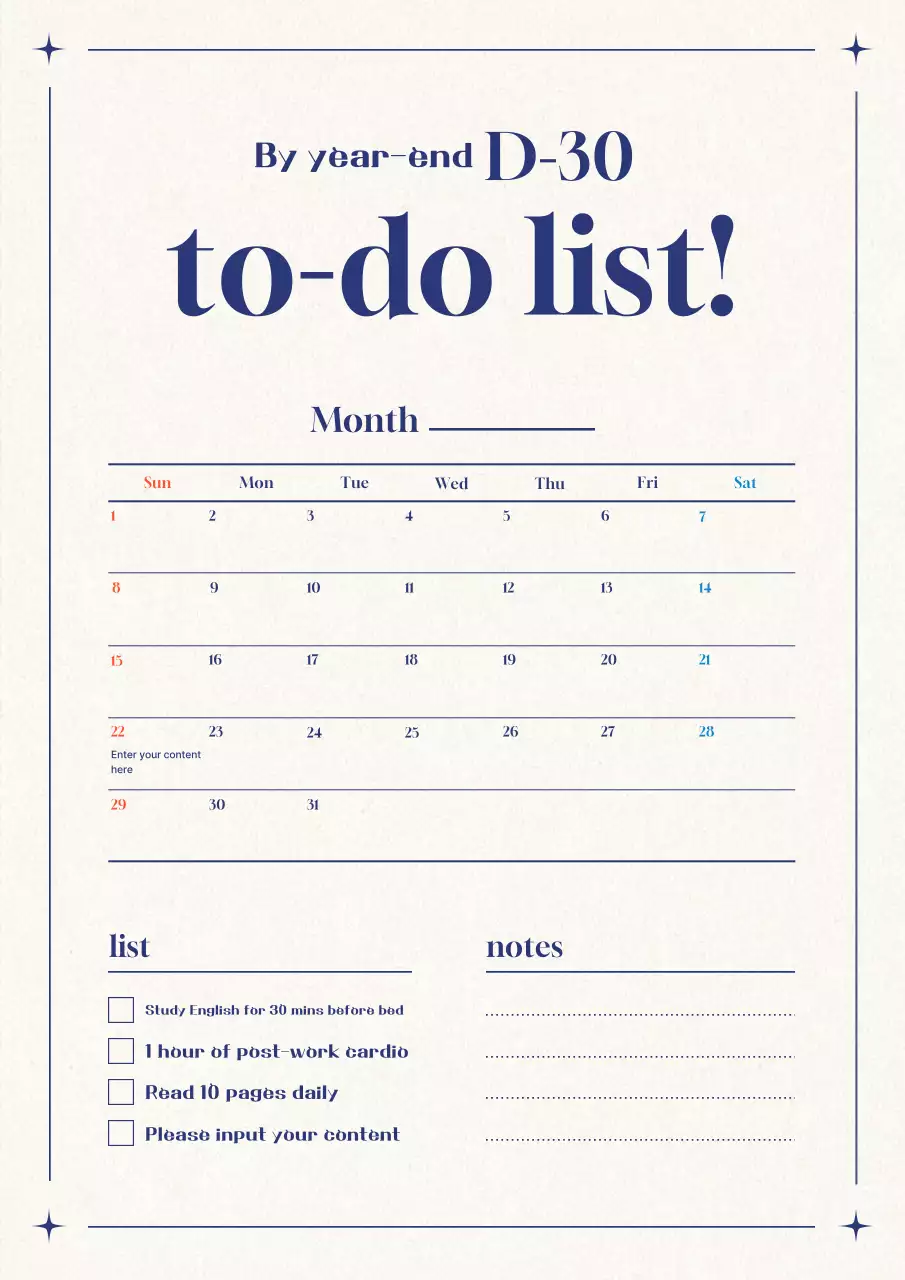 Sổ ghi nhớ lịch đơn giản màu be