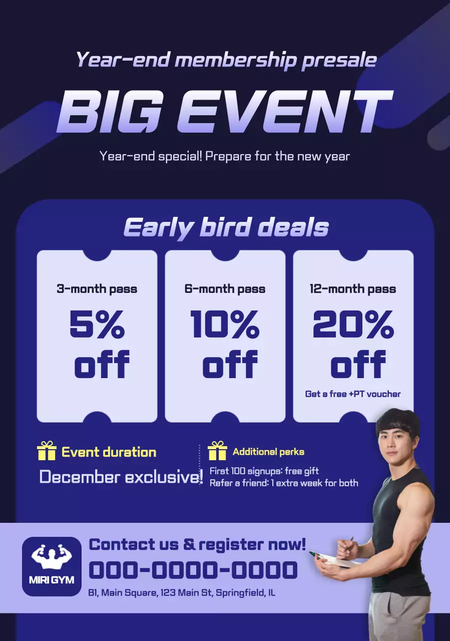 Blue Modern Sale Event