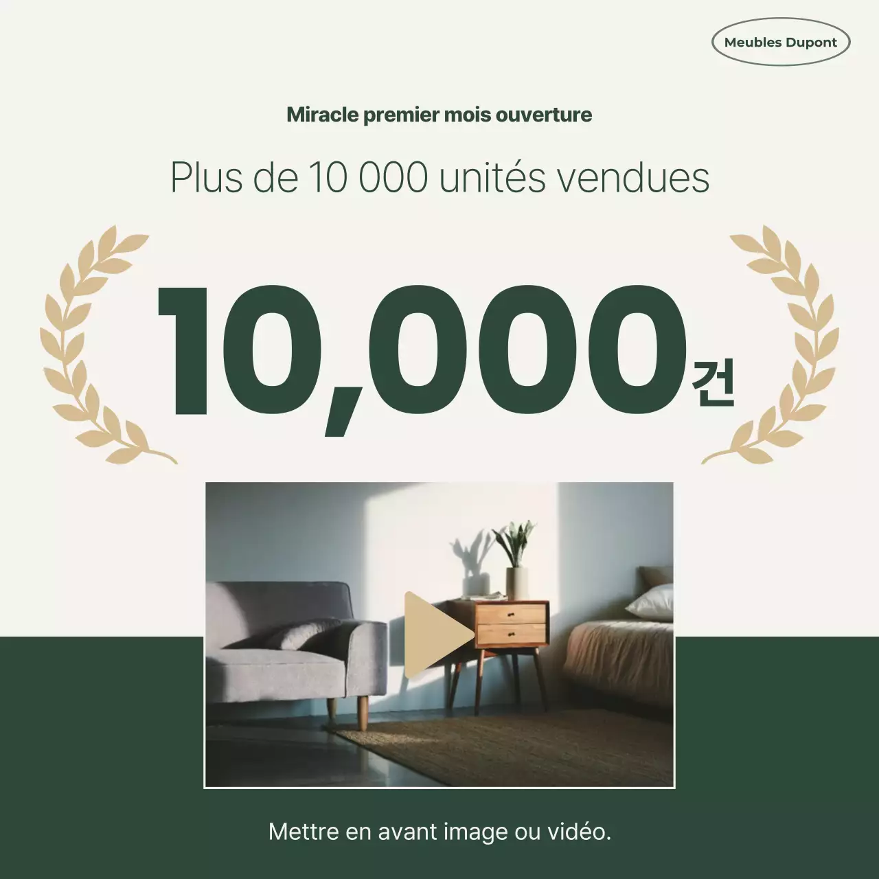 Présentation des produits de mobilier simple jaune