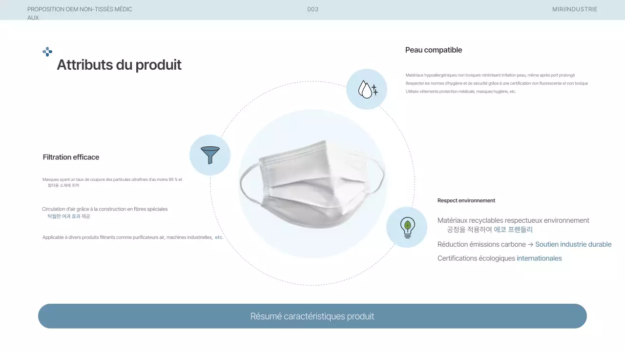 Proposition de fournitures médicales modernes bleu ciel