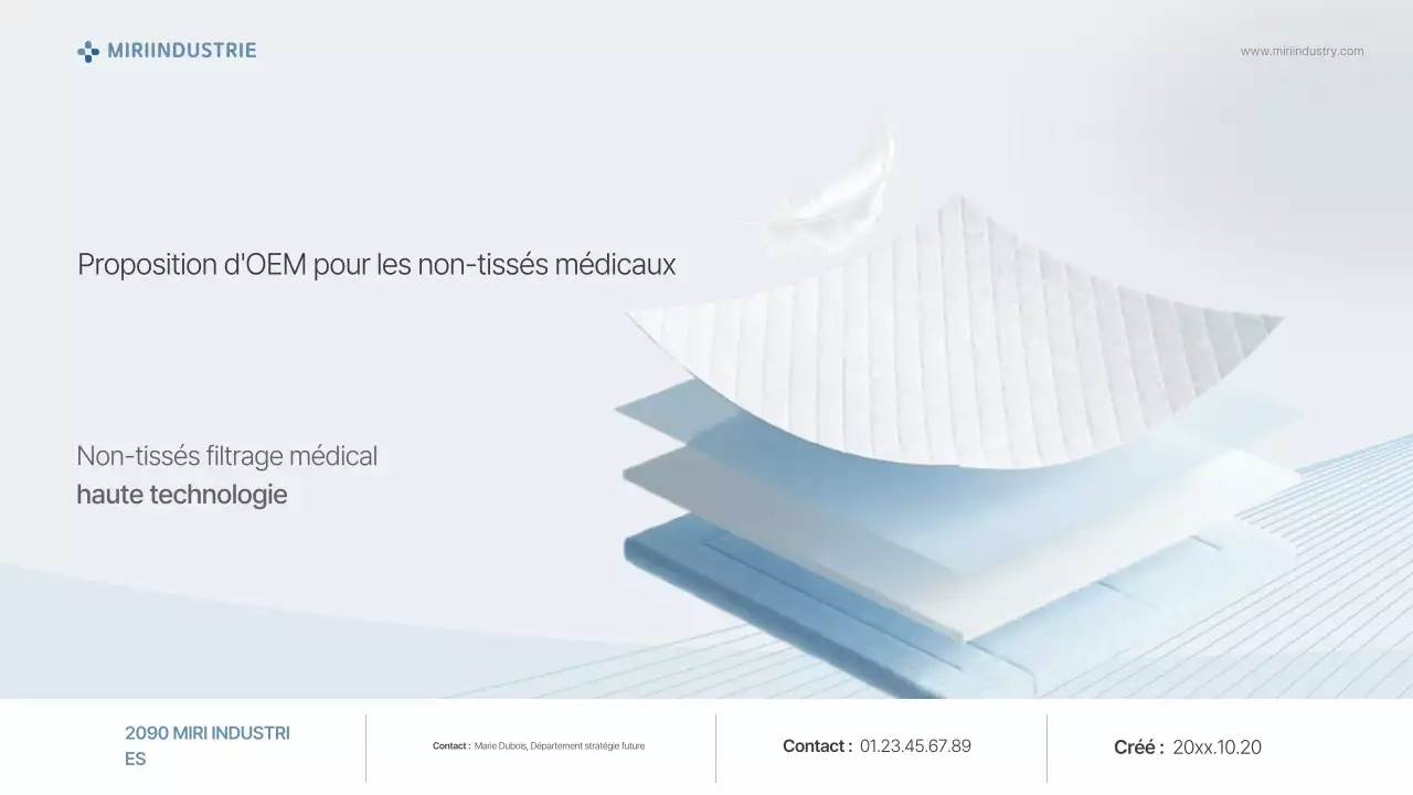 Proposition de fournitures médicales modernes bleu ciel