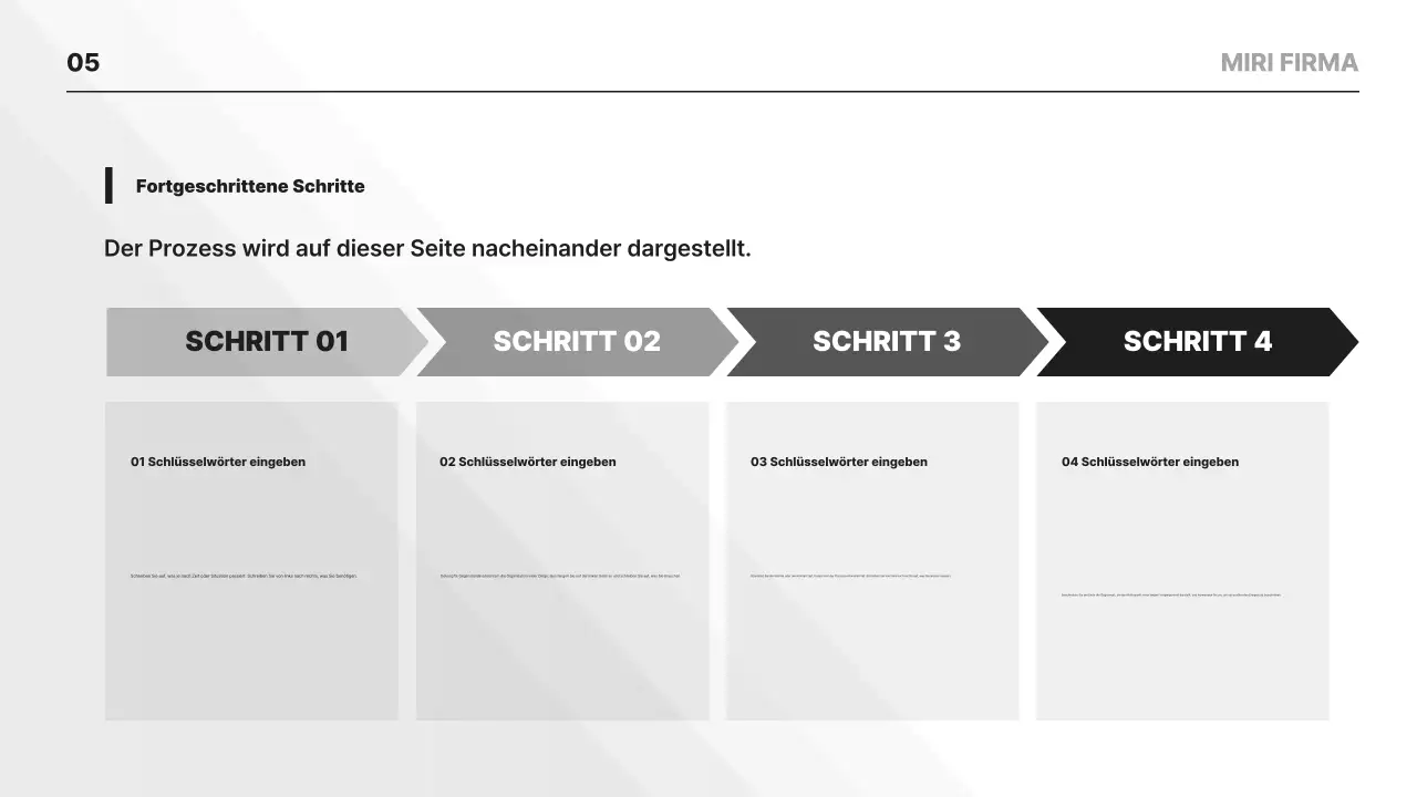 Gray Clean Planung von Lehrmaterialien
