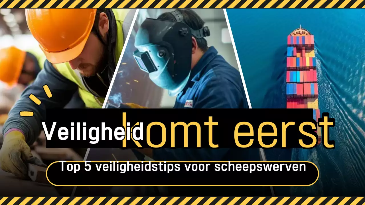 Zwarte markering Veiligheidsrichtlijnen voor scheepswerven