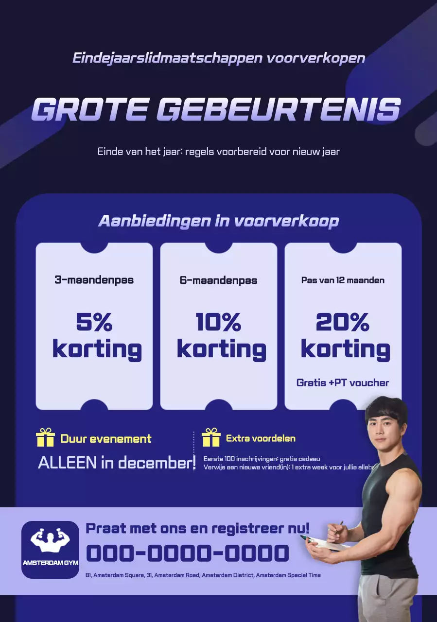 Blue Modern Sale-evenement