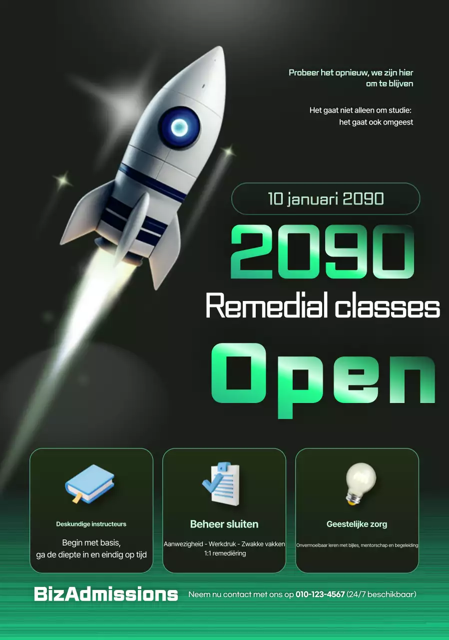 Promotie van groen modern onderwijs