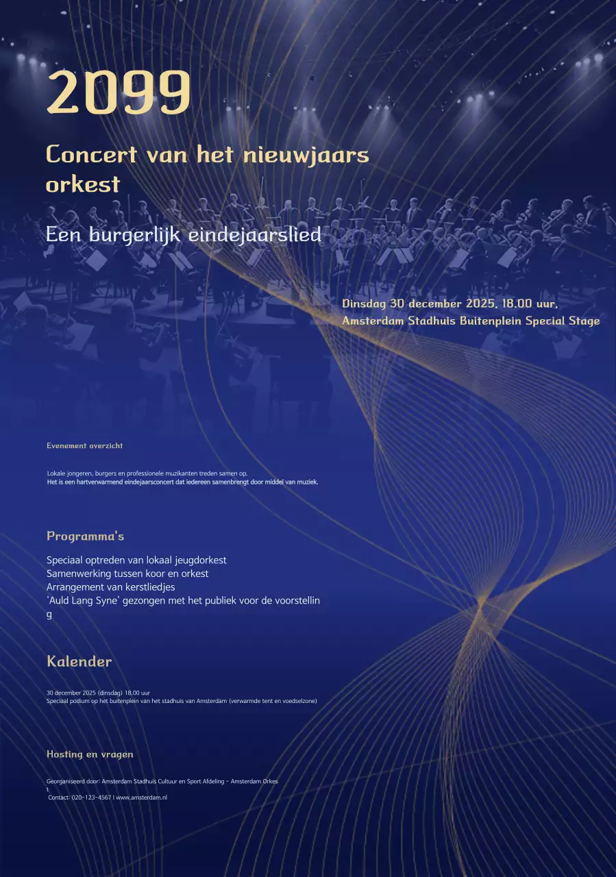 Blauwe Klassieke Muziek Concertgids