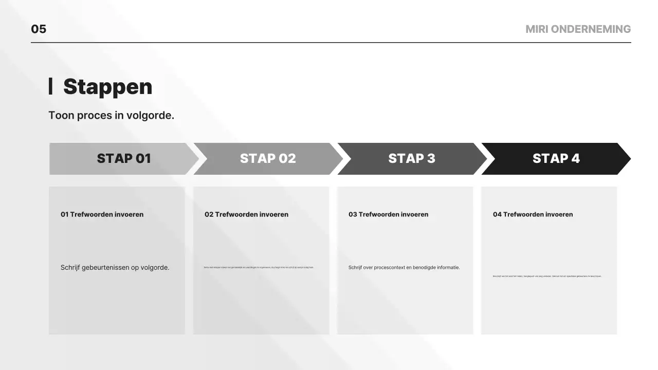 Planning van Gray Clean Educatief Materiaal