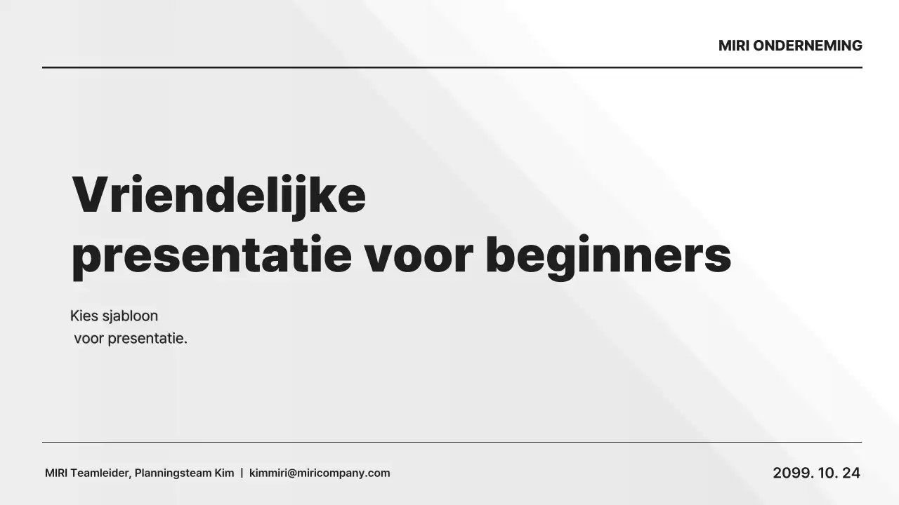 Planning van Gray Clean Educatief Materiaal