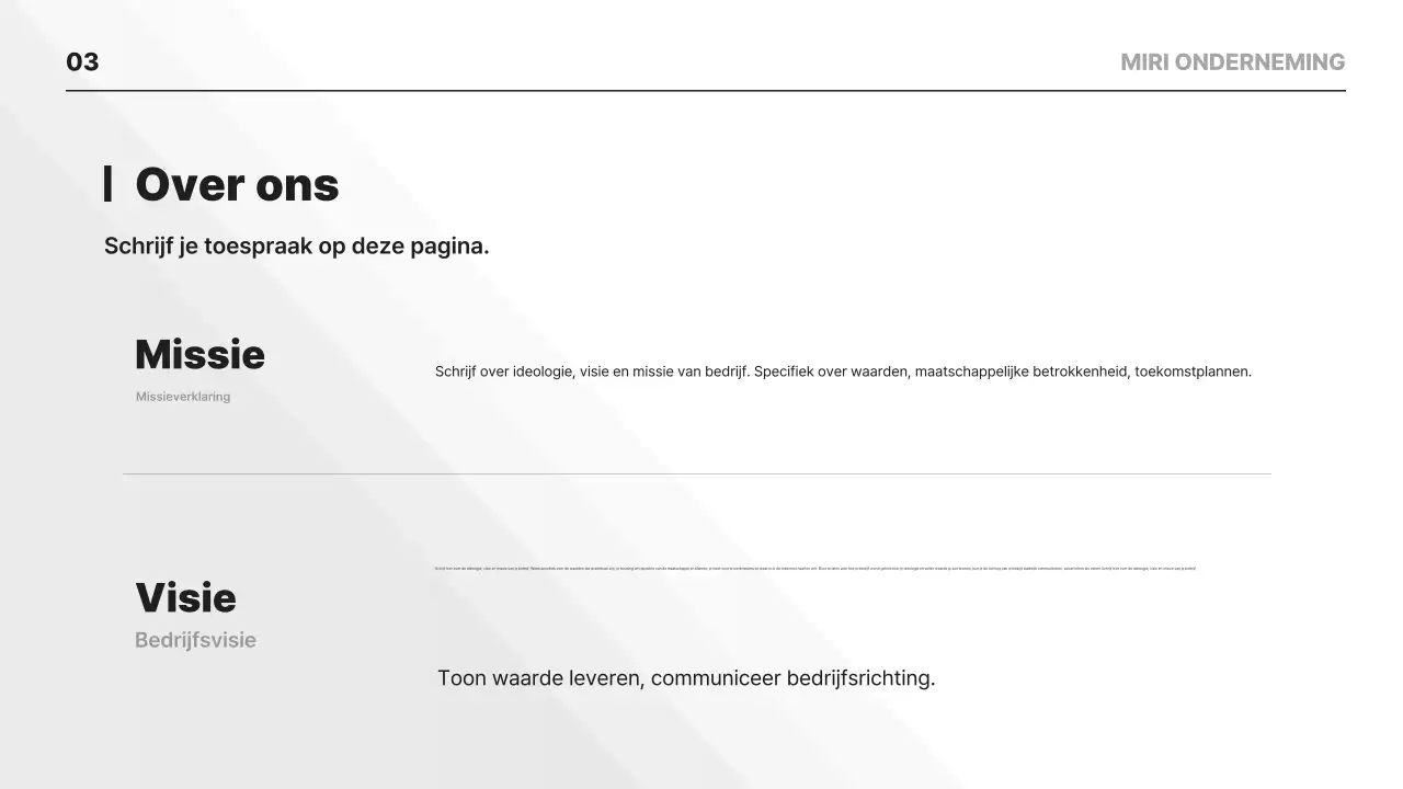 Planning van Gray Clean Educatief Materiaal