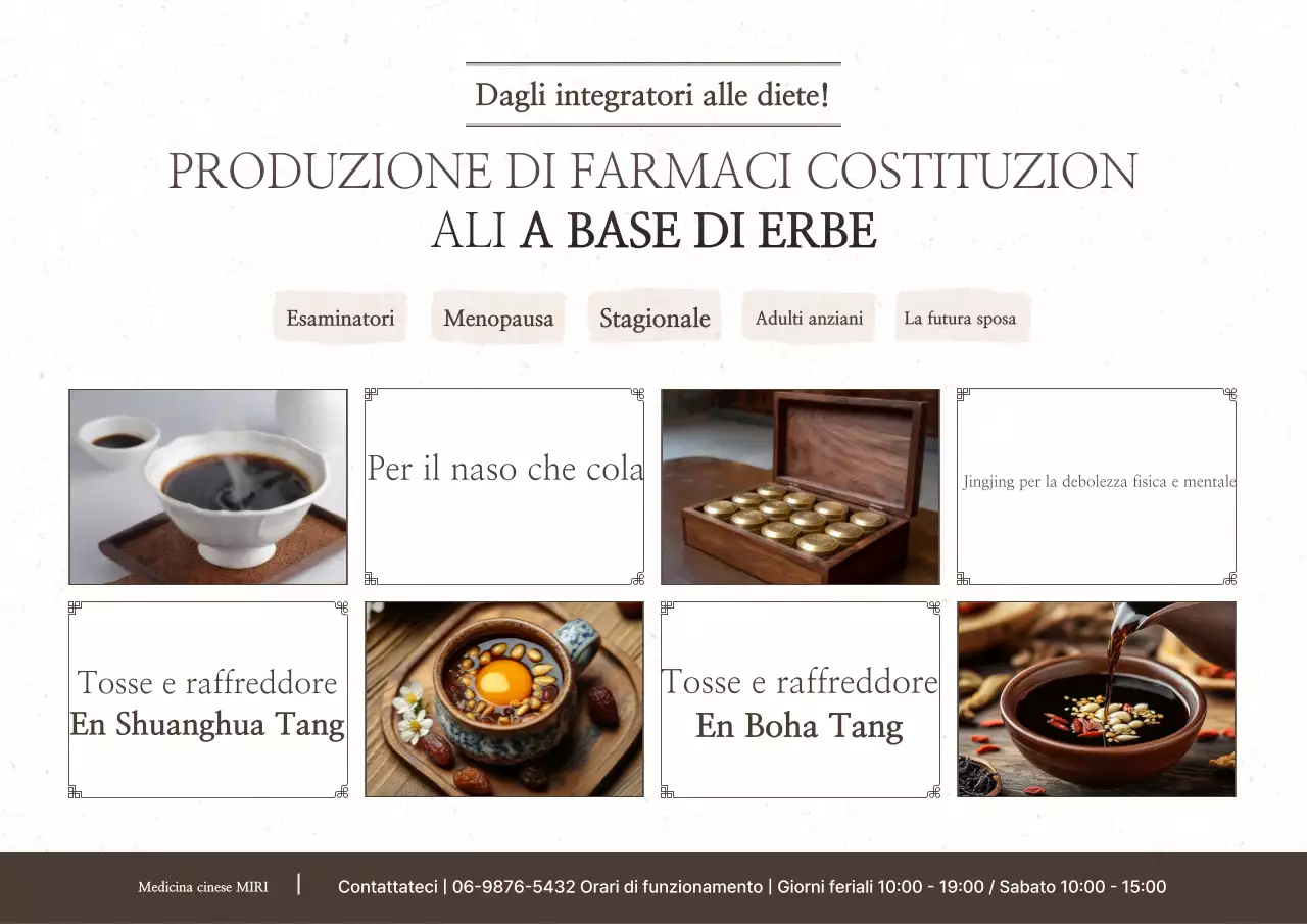 Pubblicità di raccomandazione di medicina erboristica tradizionale contro il raffreddore invernale bianco