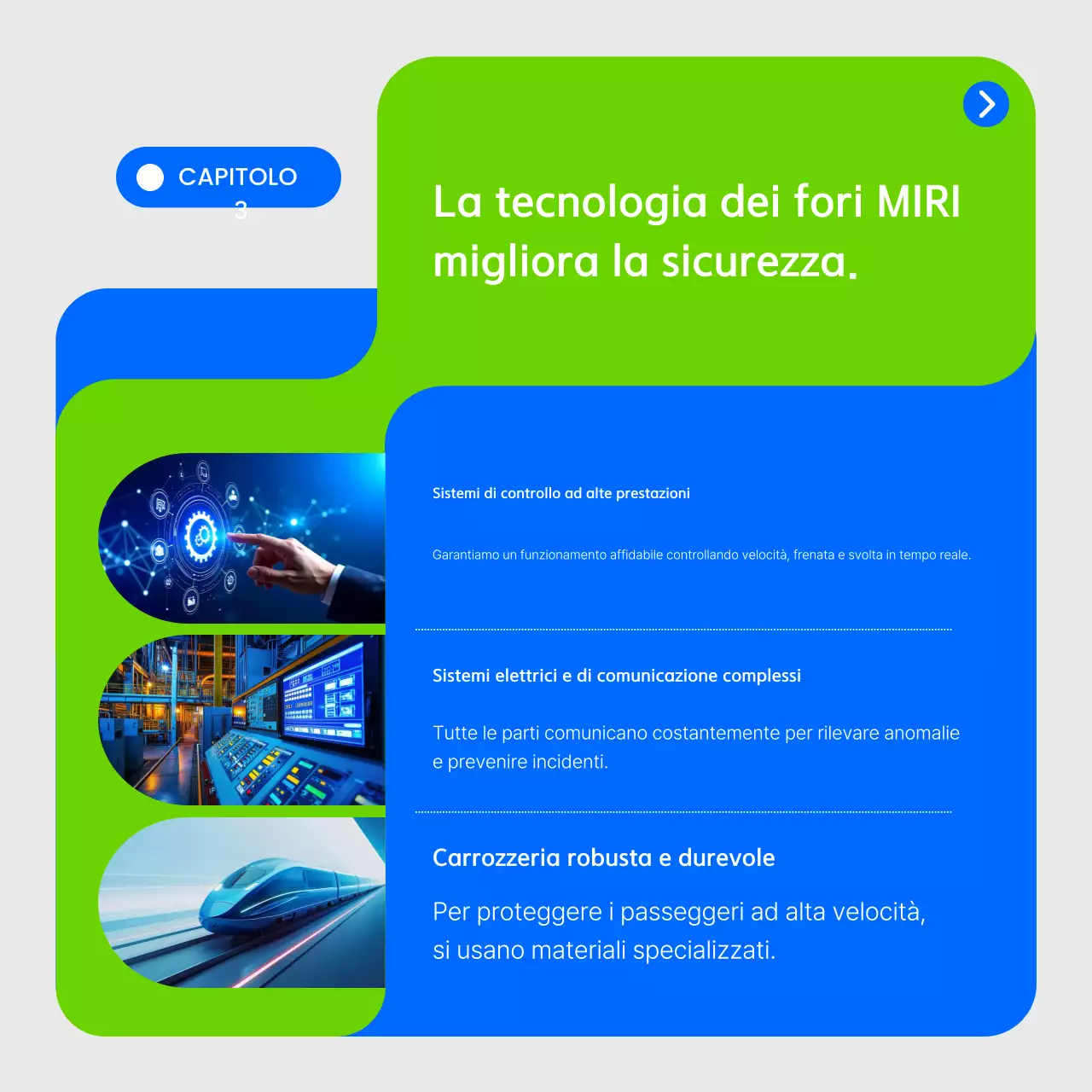 Pubblicità della ferrovia moderna blu