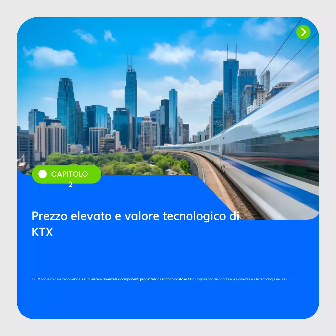 Pubblicità della ferrovia moderna blu