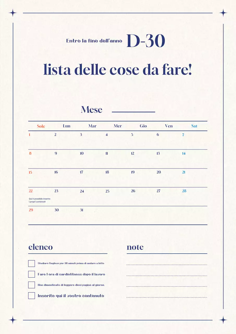 Blocco note calendario semplice beige