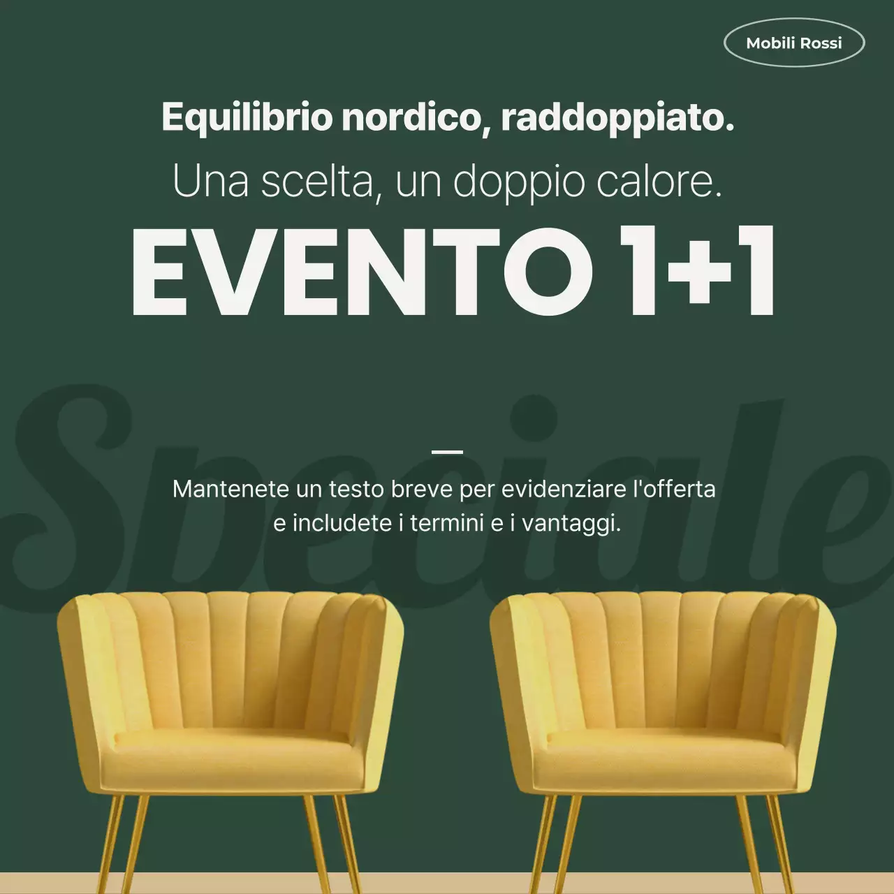 Presentazione dei prodotti Yellow Simple Furniture