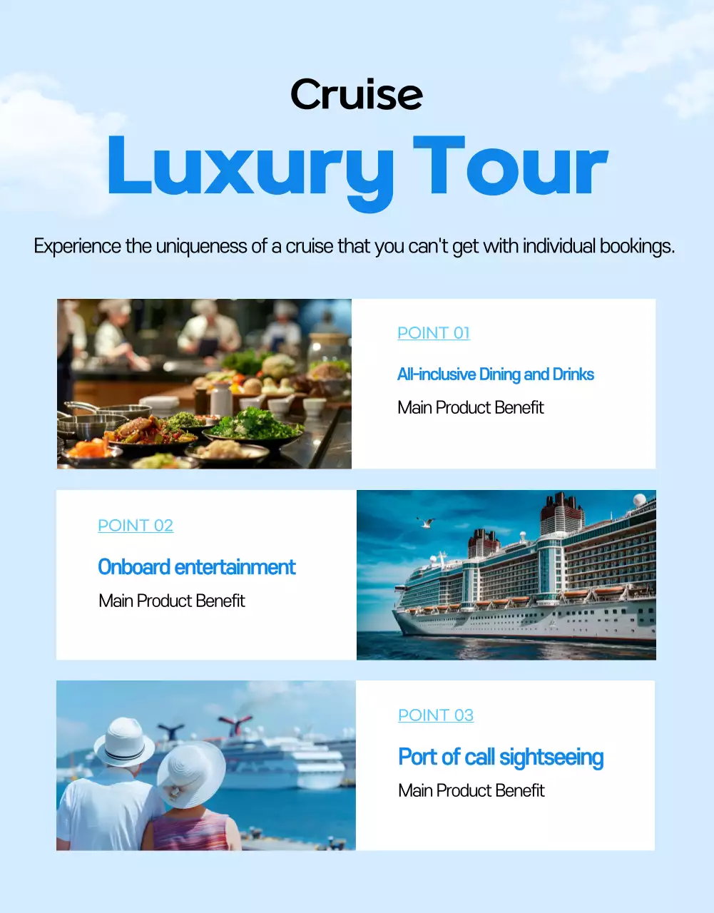 Sky Blue Modern Travel Promotion