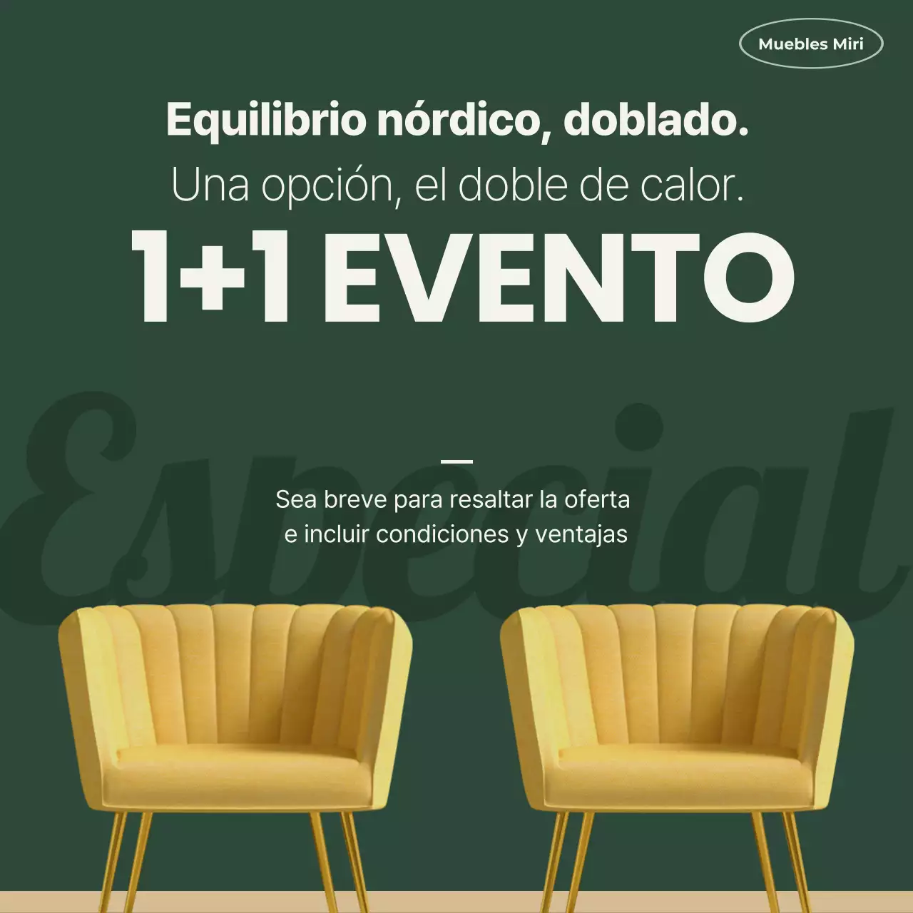 Presentamos los productos de muebles sencillos amarillos