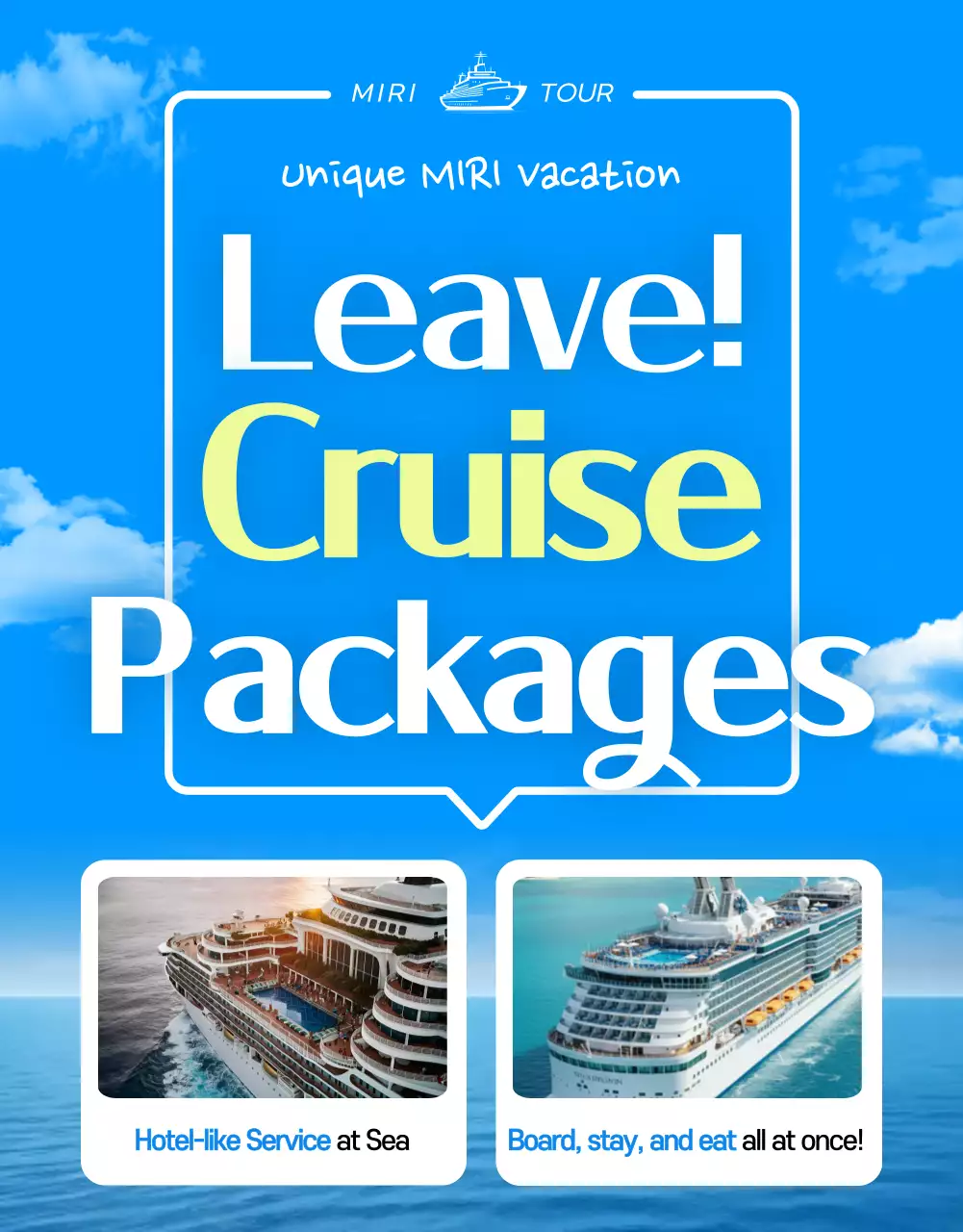 Sky Blue Modern Travel Promotion