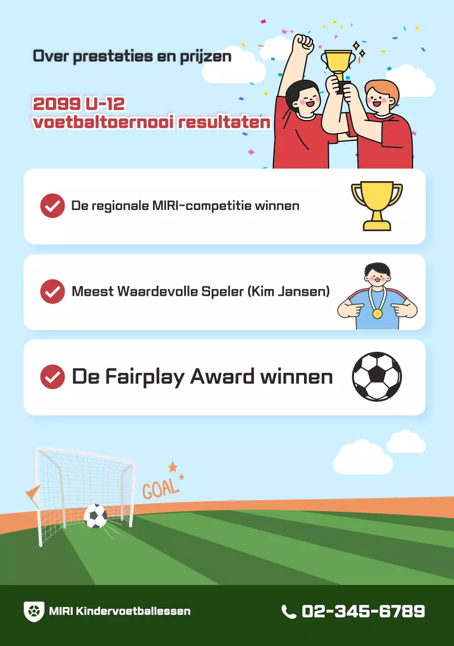 Hemelsblauwe schone voetbalgids