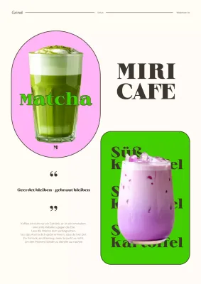 Café-Getränkeplakat