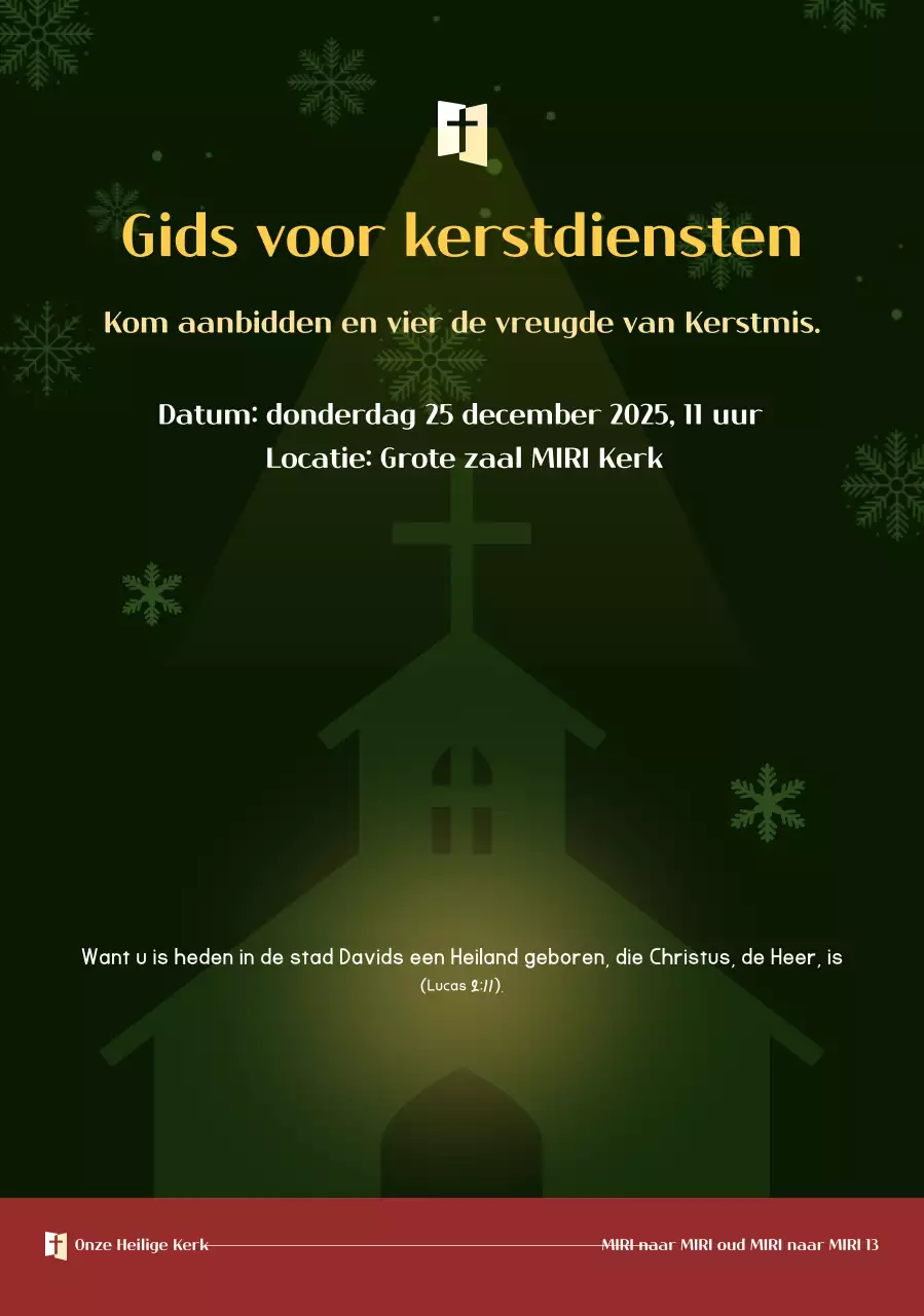 Groene Klassieke Kerstdienstgids