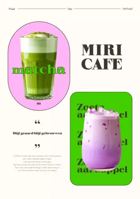 Café drank poster