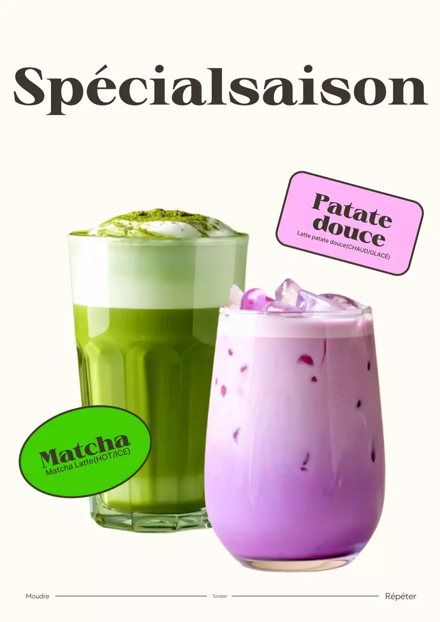 Promotion du nouveau menu du café