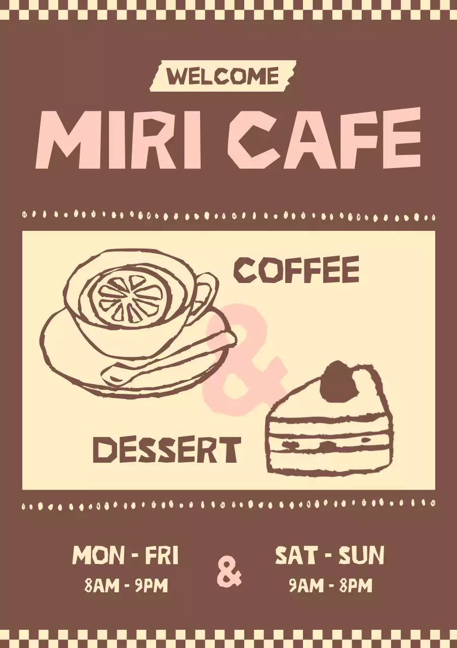 Brown Vintage Cafe Guide