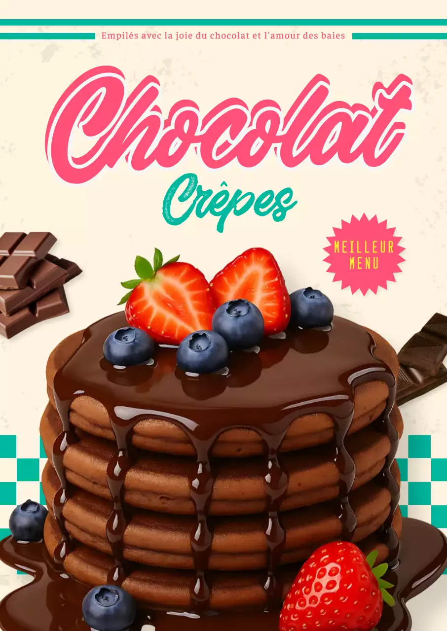 Promotion du menu des desserts Brown Pop