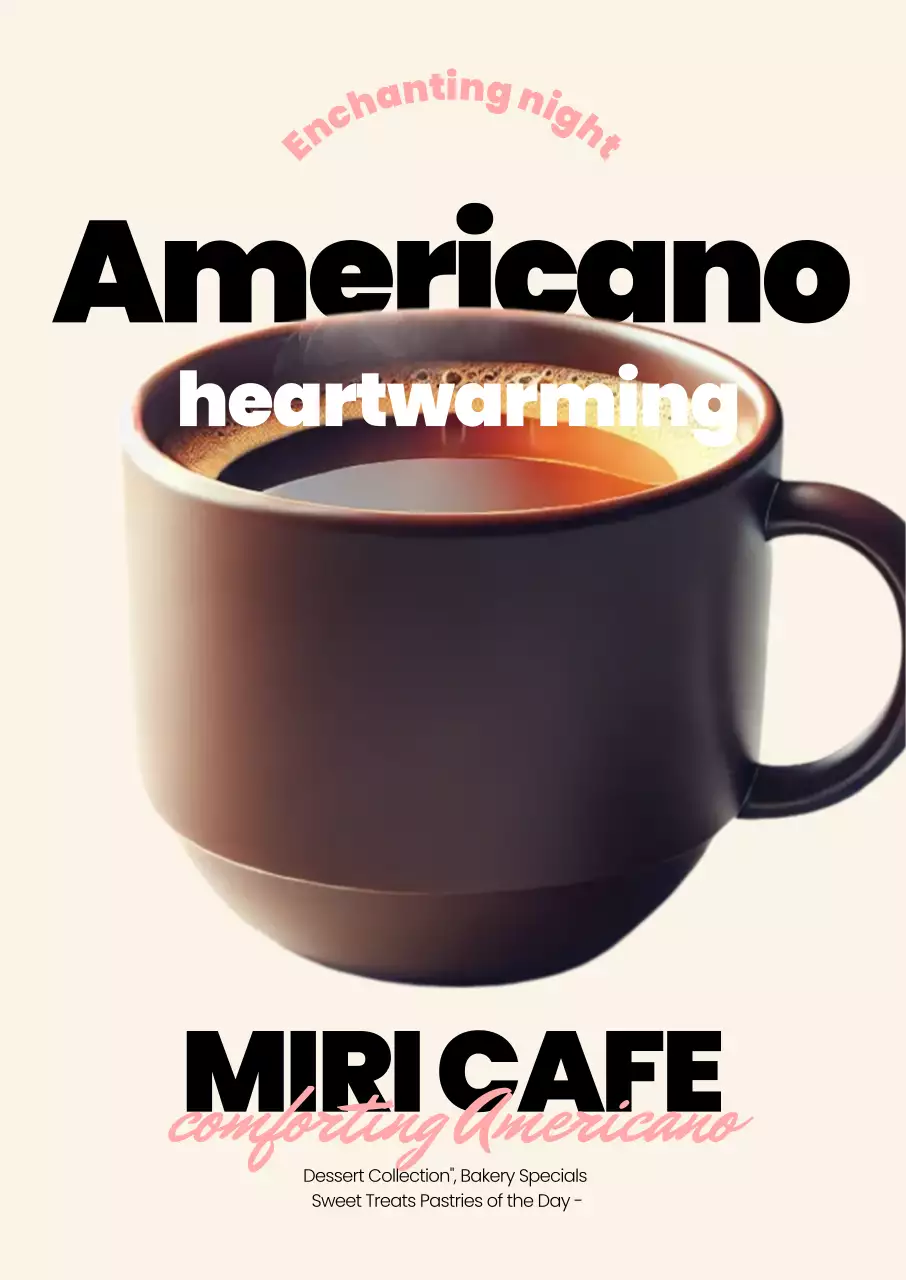 Blue Modern Ice Cream Ad