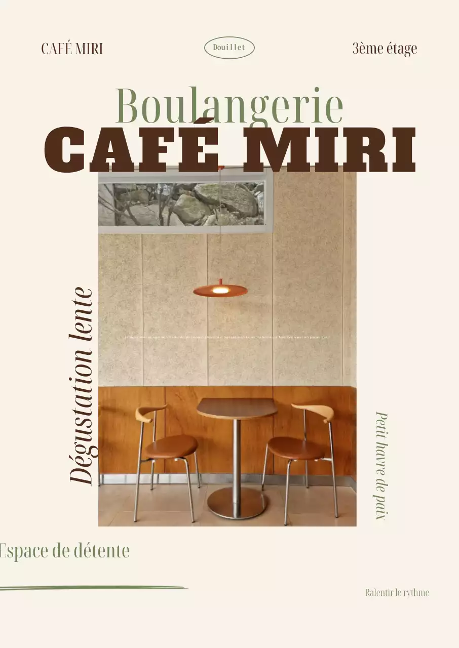 Publicité Beige Simple Cafe