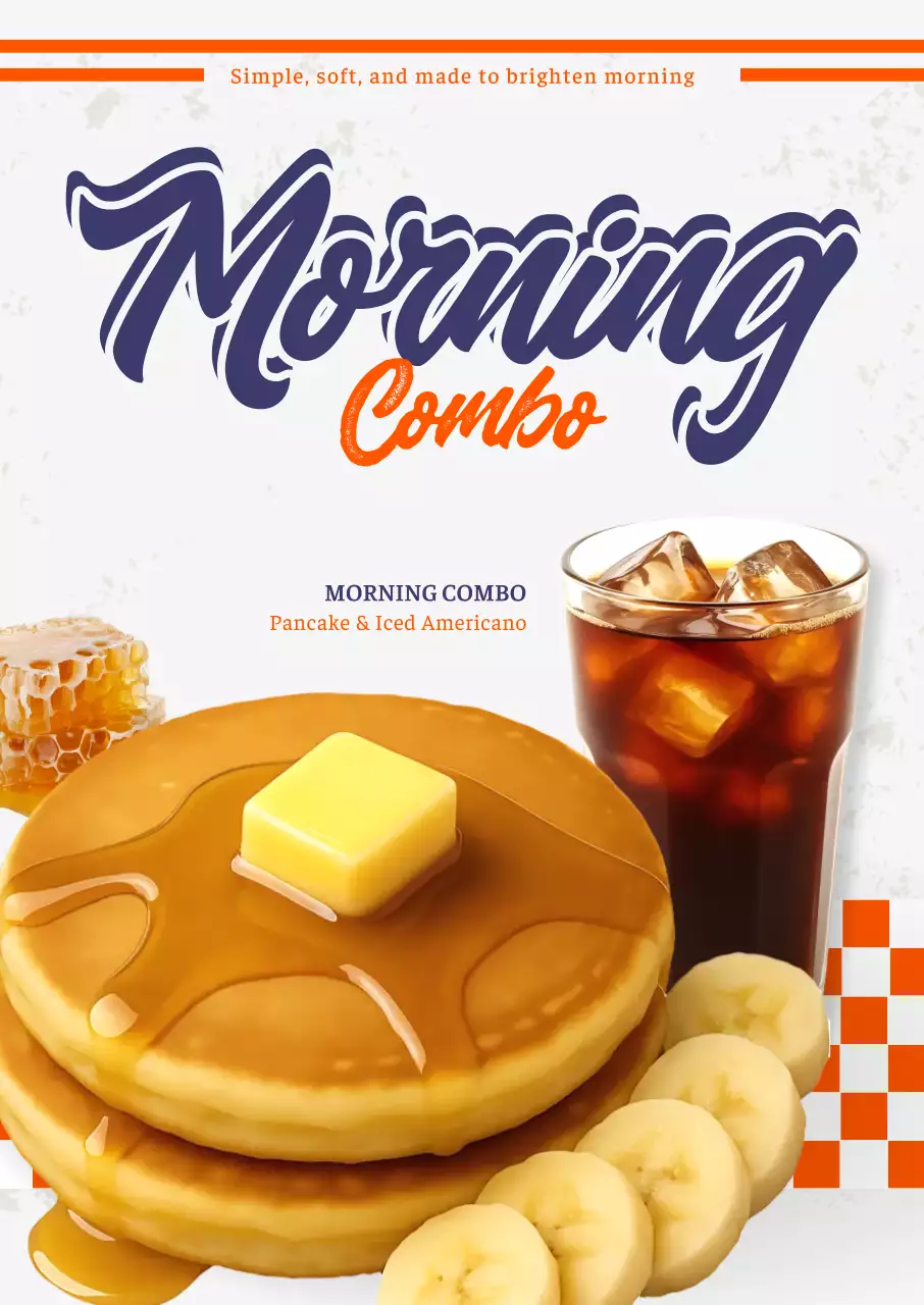 Orange Pop Breakfast Menu Promotion