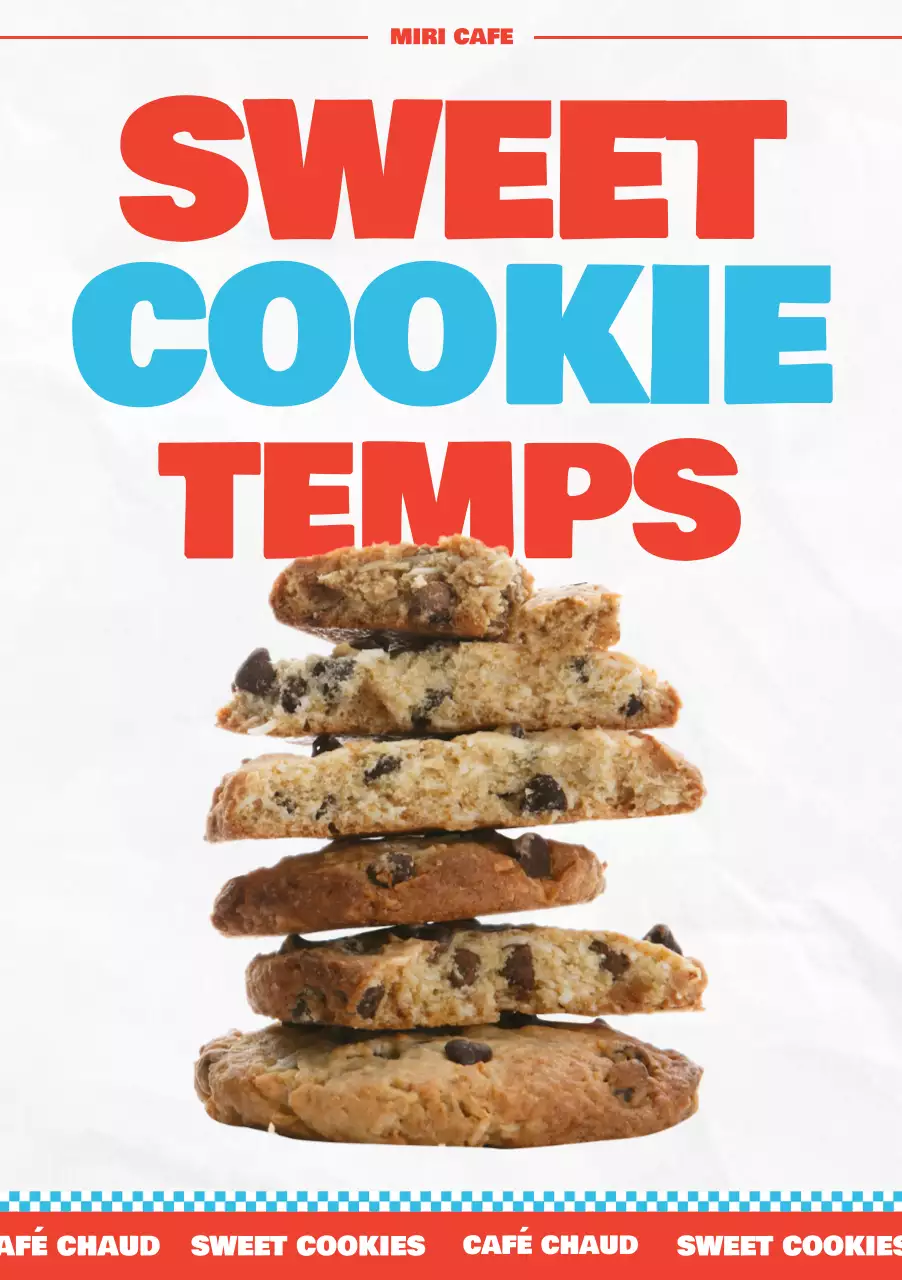 Publicité pour le dessert Sky Blue Pop