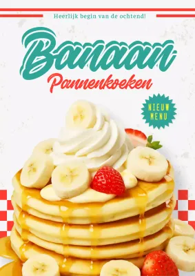 Promotie van het Yellow Pop Dessertmenu