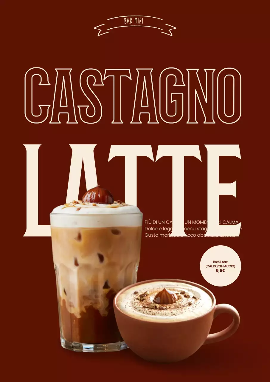 Promuovere un menù di caffè moderno