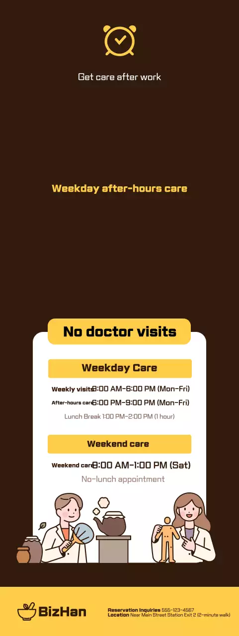 Brown Clean Clinic Information Notice