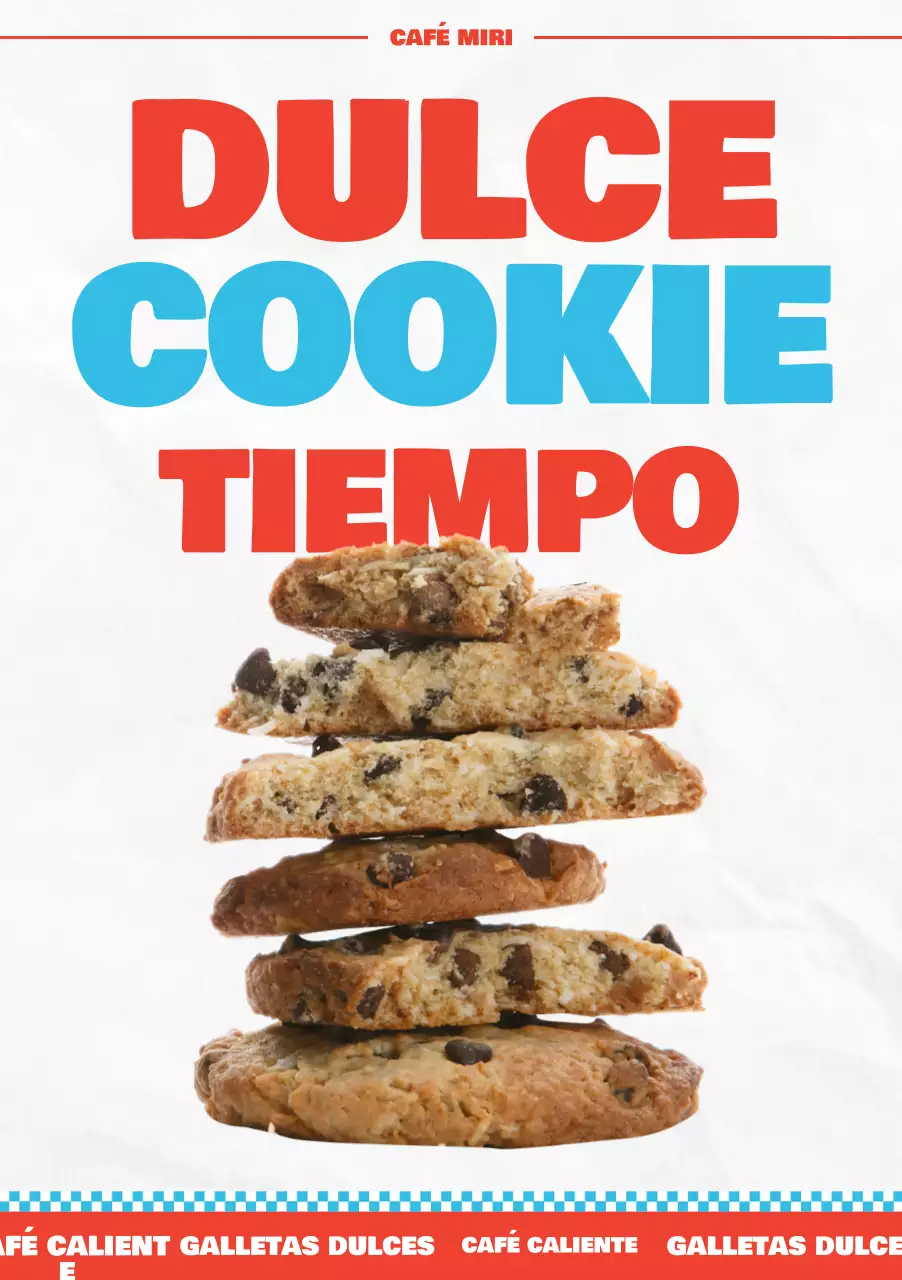 Anuncio de postre pop azul cielo