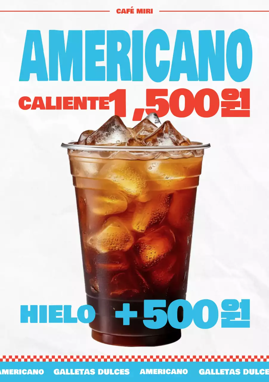 Anuncio de café Pop azul cielo