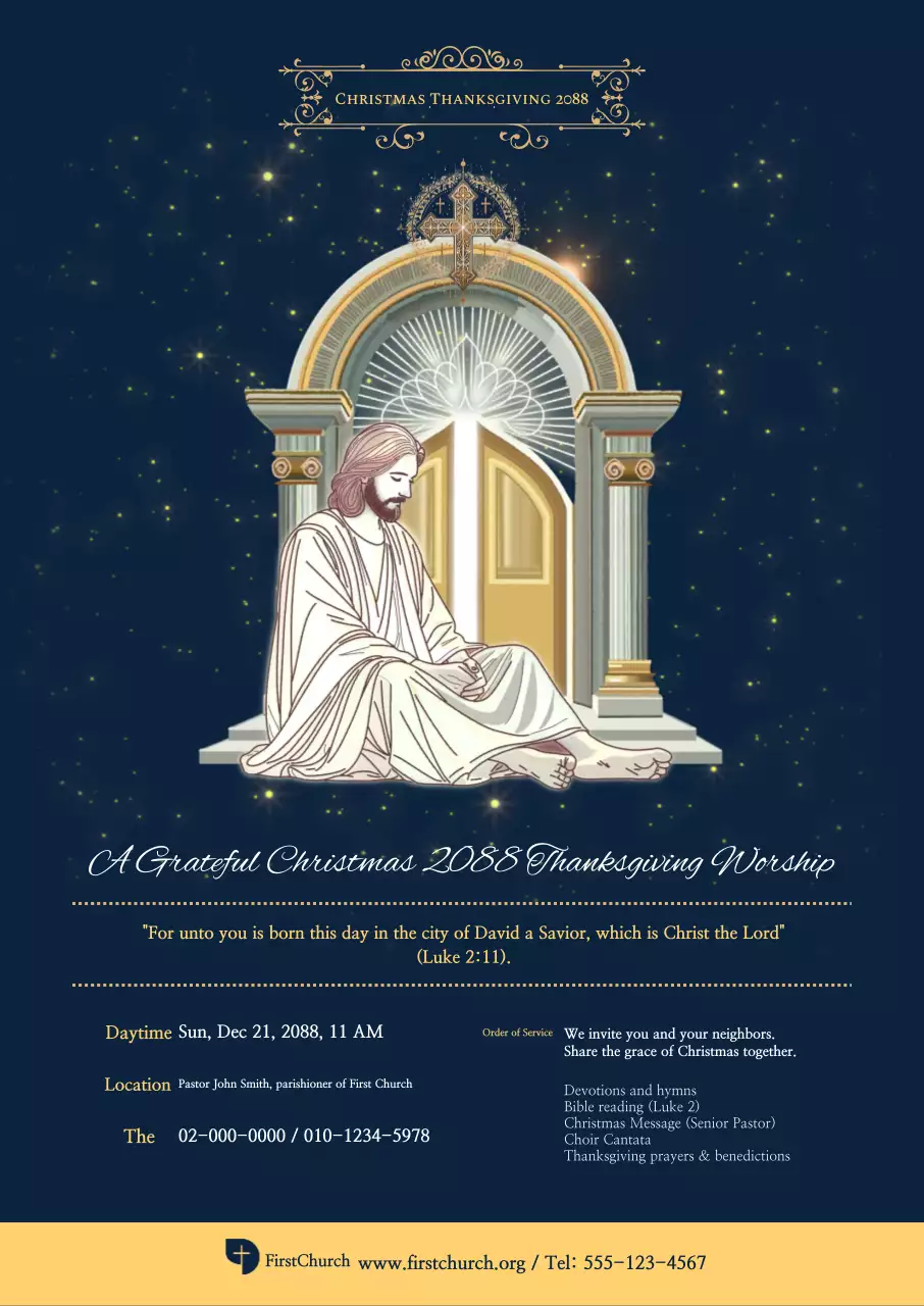 Navy Classic Christmas Service Guide