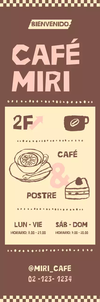 Guía de cafés vintage de Brown