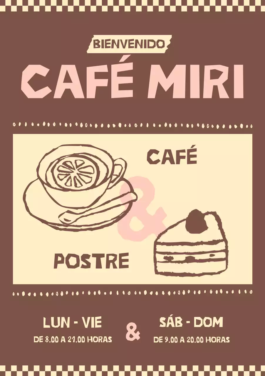 Guía de cafés vintage de Brown