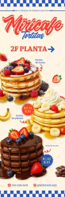 Anuncio de panqueques Beige Pop