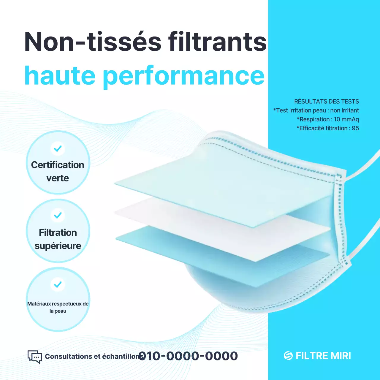 Promotion des produits d'hygiène modernes Sky Blue