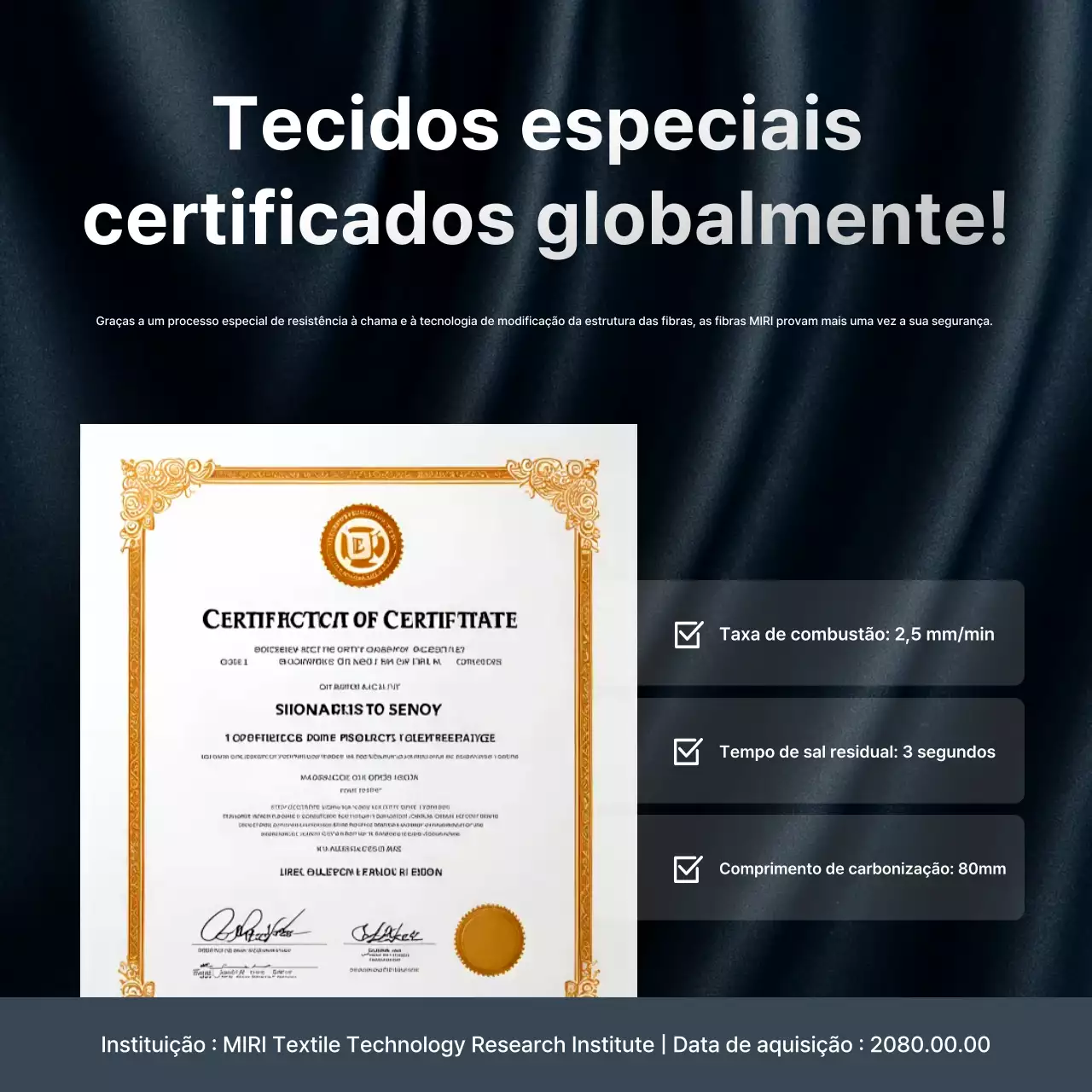 Certificado de Tecnologia Avançada Preta
