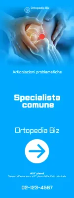 Pubblicità medica moderna blu