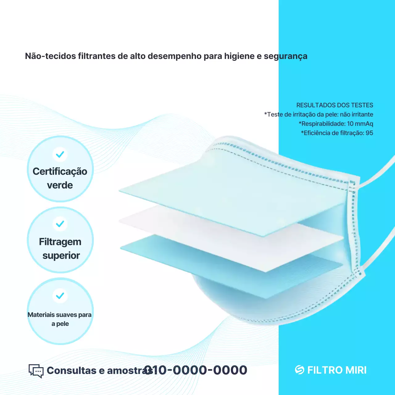 Promoção de produtos de higiene modernos azul-celeste