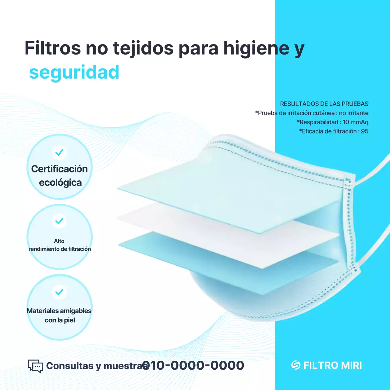 Promoción de productos de higiene modernos Sky Blue