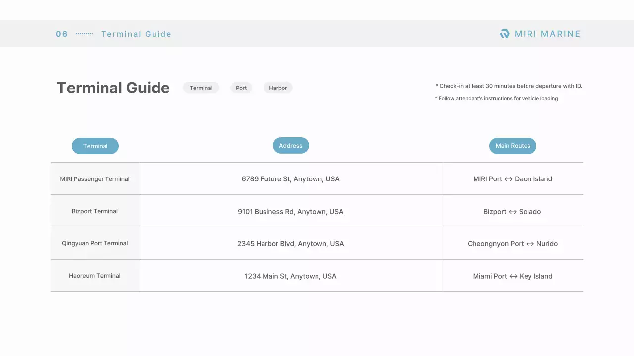 blue modern ferry catalogue