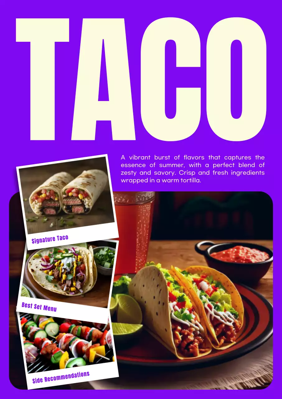 보라 팝 음식 광고