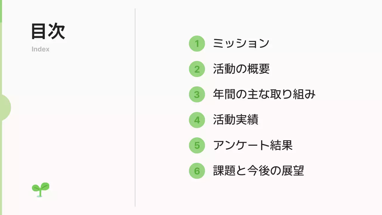 緑 シンプル 環境 プレゼンテーション